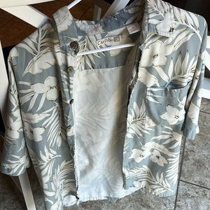 Caribbean Flower Hawaiian Shirt Size Medium